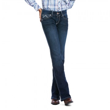 R.E.A.L. Low Rise Stretch Glitz Boot Cut Jean