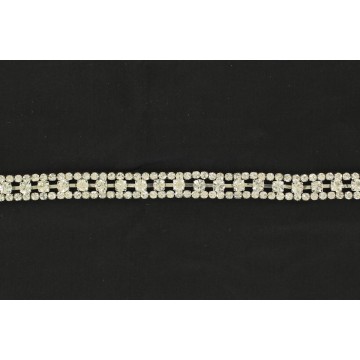 3 Row Jeweled Hatband