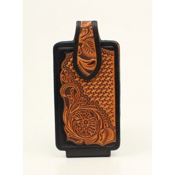 Black & Tan Embossed Cell Phone Case