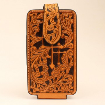 Cross Embossed Cell Phone Case
