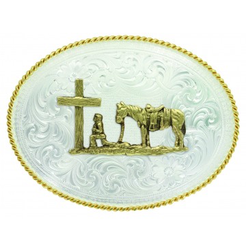 Montana Silversmith Christian Cowboy Western Belt Buckle