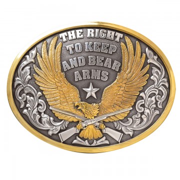 Oval Right To Bear Arms Buckle