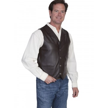 Men's Scully Lambskin Lapel Vest