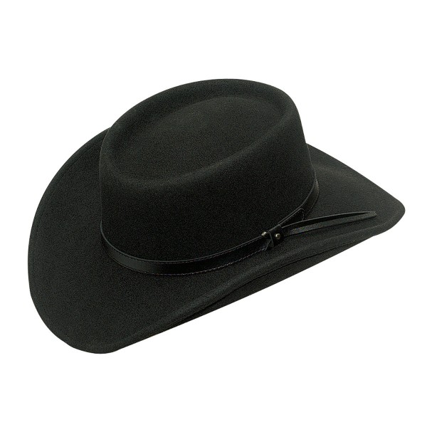 Black Crushable Gambler Hat