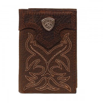 Ariat Trifold Boot-stitch Rodeo Wallet