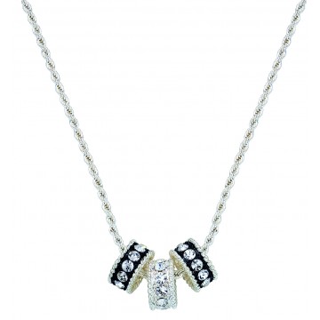 Montana Silversmith Crystal Shine 3-Ring Necklace