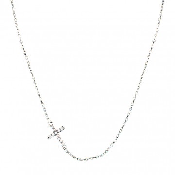 Montana Silversmith Quiet Faith, Tiny Crystal Cross Choker