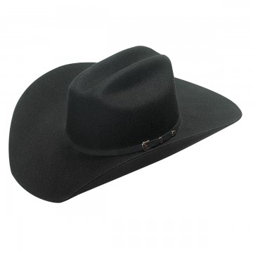 Twister Black Wool Santa Fe Hat