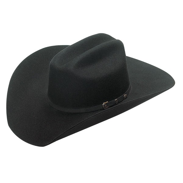 Twister Black Wool Santa Fe Hat