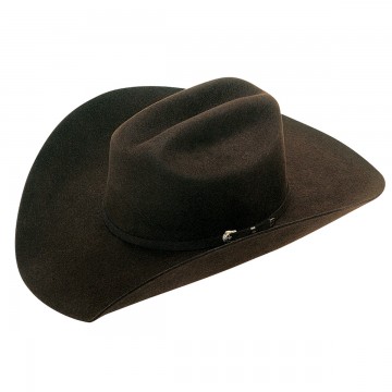 Twister Chocolate Wool Santa Fe Hat