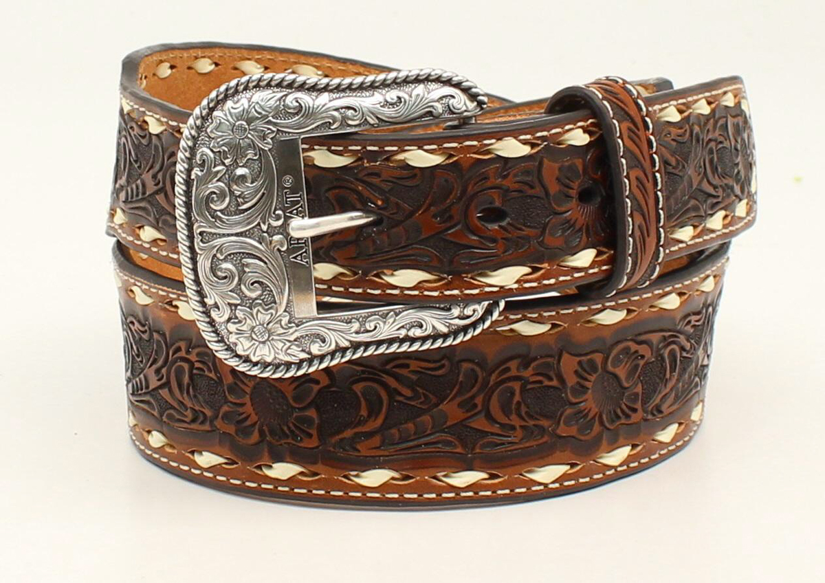 Ariat Floral Embossed Belt – Lowry's Western Shop