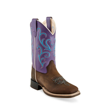 Old West Youth Purple Boot