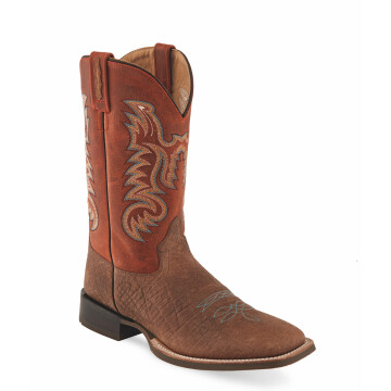 Old West Youth Brown & Red Boot