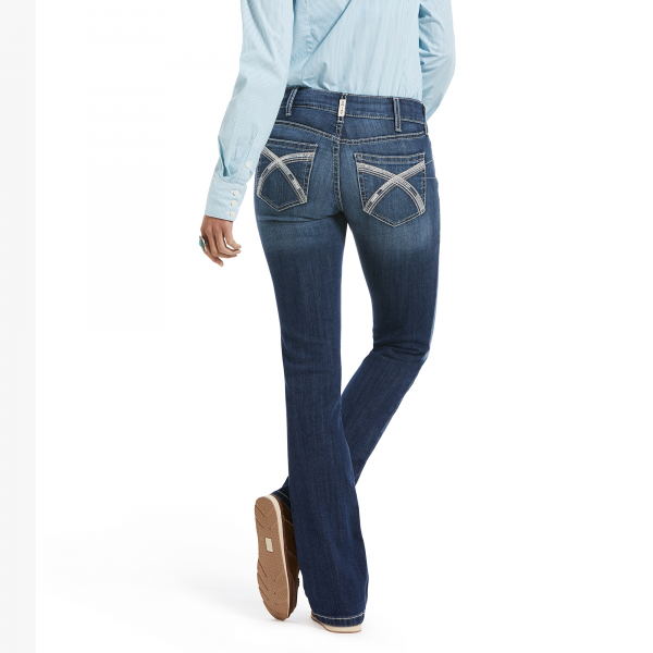 Women's Ariat R.E.A.L. perfect Rise Stretch Skyway Stackable Straight Leg Jean - Image 2