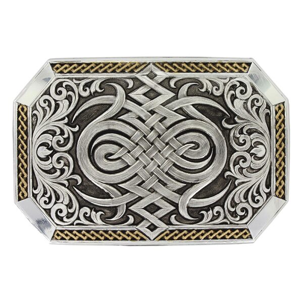 Montana Silversmith Antiqued Two Tone Western Celtic Knot Buckle