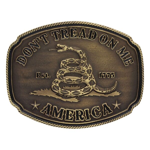 Montana Silversmith American Gadsden Don't Tread on Me Heritage Attitude Buckle