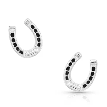 Montana Silversmiths Small Silver Horseshoe Earrings