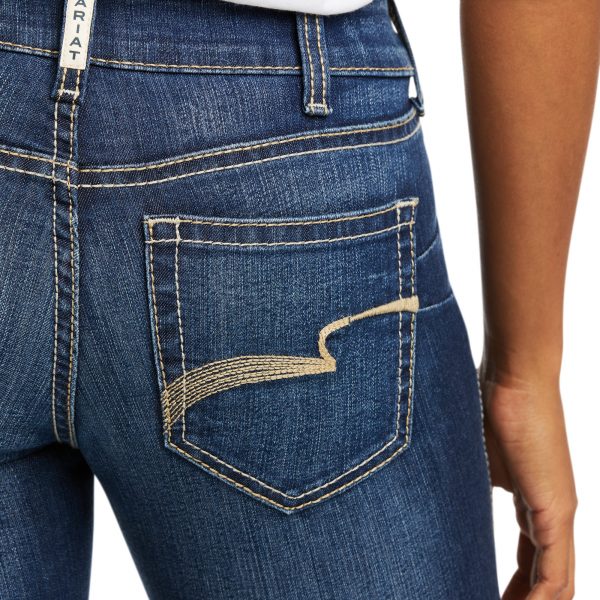 Ariat R.E.A.L. Mid Rise Janet Boot Cut Jean - Image 3