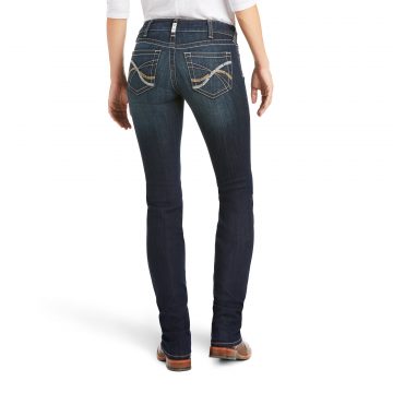 Ariat R.E.A.L. Mid Rise Arrow Fit Kylee Straight Jean