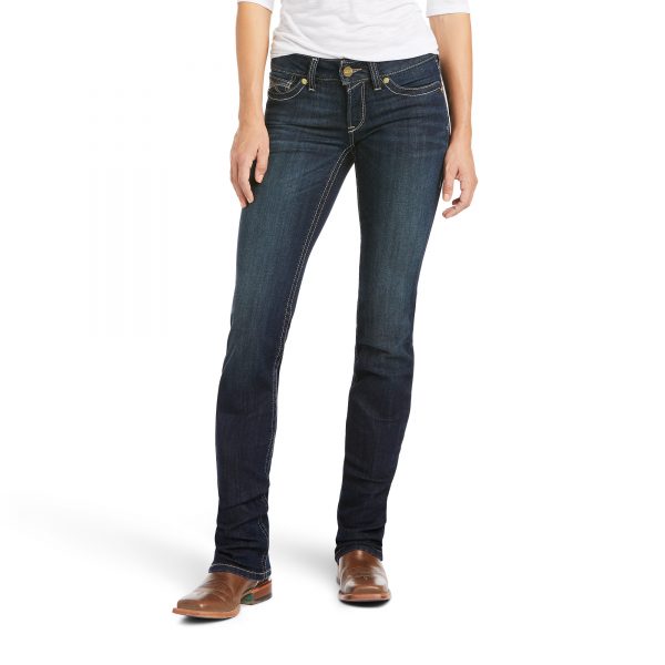 Ariat R.E.A.L. Mid Rise Arrow Fit Kylee Straight Jean - Image 2