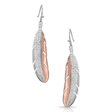 Montana Silversmiths Kristy Titus Gilded Feather Earrings