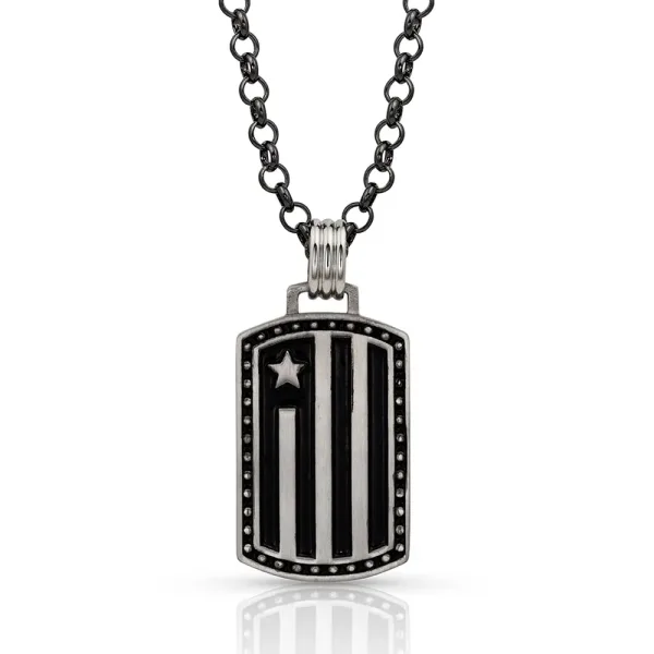 Montana Silversmiths Independence Day Flag Necklace