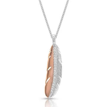 Montana Silversmiths Kristy Titus Gilded Feather Necklace