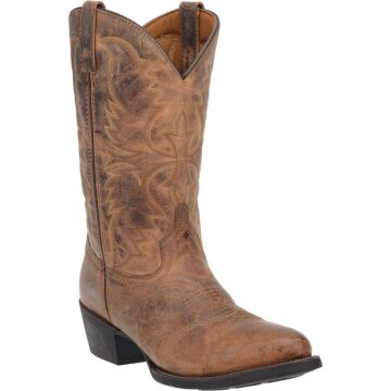 Laredo Men's Tan Distressed R Toe