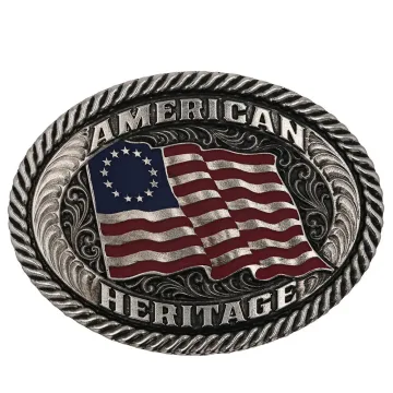 Montana Silversmiths Betsy Sparkling Patriotic Attitude Belt Buckle