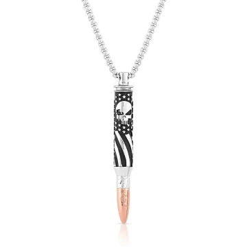 Montana Silversmith's I'll Cover You Sniper Bullet Necklace