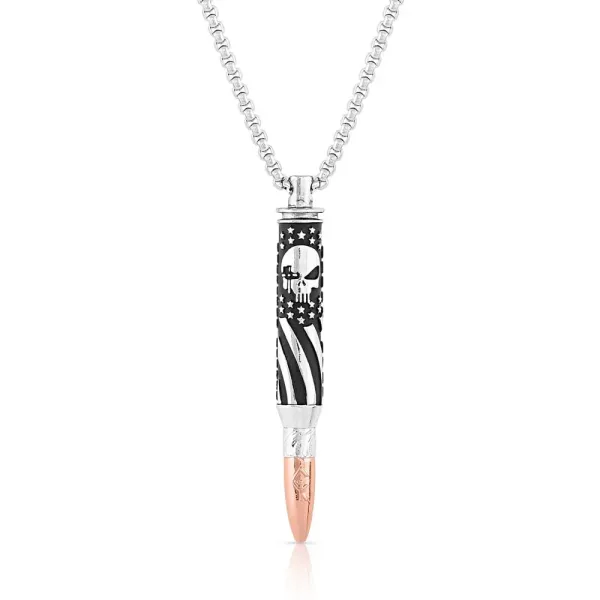 Montana Silversmith's I'll Cover You Sniper Bullet Necklace