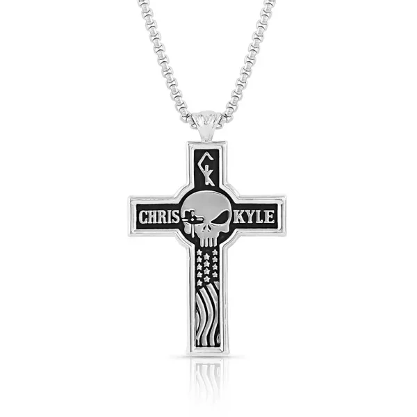 Montana Silversmith's Combat Zone Chris Kyle Cross Necklace