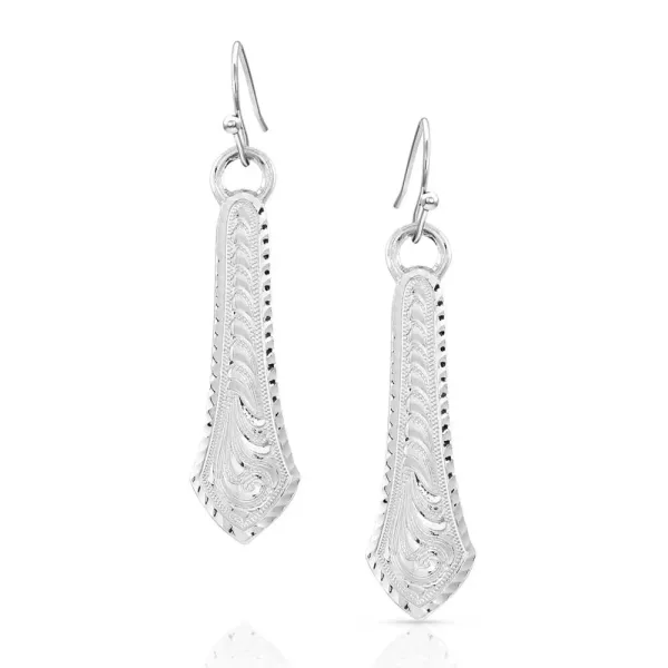 Montana Silversmiths West Bound Silver Earrings