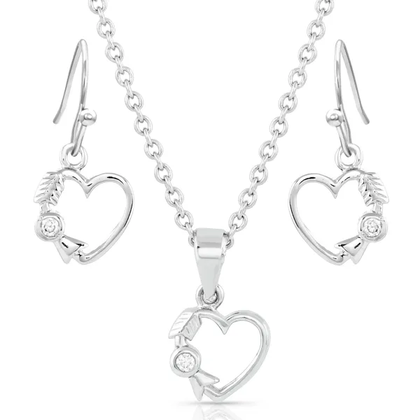 Montana Silversmiths Fiery Heart of Ice Jewelry Set