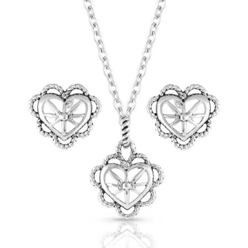 Montana Silversmiths Heart Burst Jewelry Set
