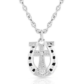 Montana Silversmiths Sole 2 Soul Faith Horseshoe Necklace