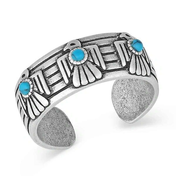 Montana Silversmiths Rising Above Thunderbird Turquoise Ring