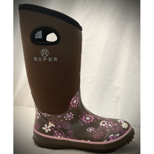 BARNYARD FLORAL BROWN