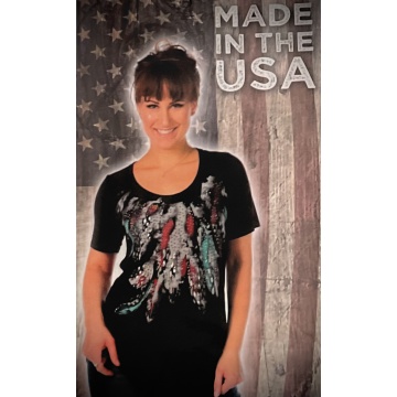 Asymmetrical Feather Tunic